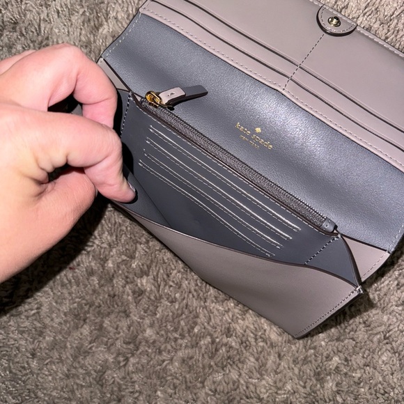 Kate spade wallet. Gray/taupe in color. - Picture 3 of 5